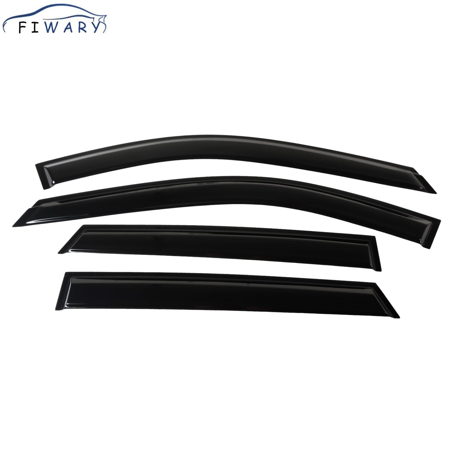 FIWARY 4PCS Window Visor Vent Shades Sun Rain Guard Deflector Fits for Mazda CX-5 2017-2023