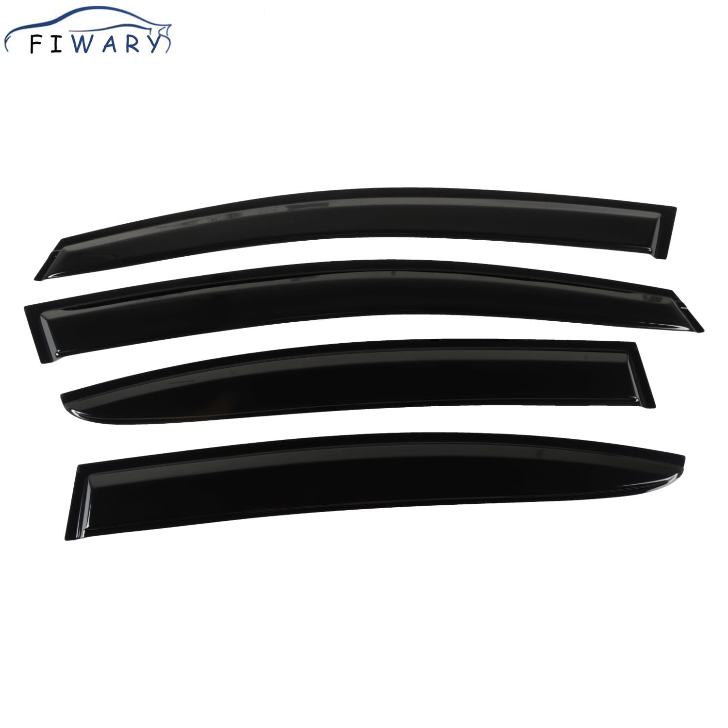 FIWARY 4pcs Window Visors Fits for 2015-2019 Subaru WRX STI Replacement Rain Sun Guard