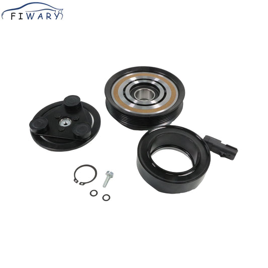 FIWARY Air Conditioner AC Compressor Clutch Fit for Jeep Liberty 2006-2008 Fit For Dodge Nitro 2007 2008 A/C Pulley Coil 55111400AA