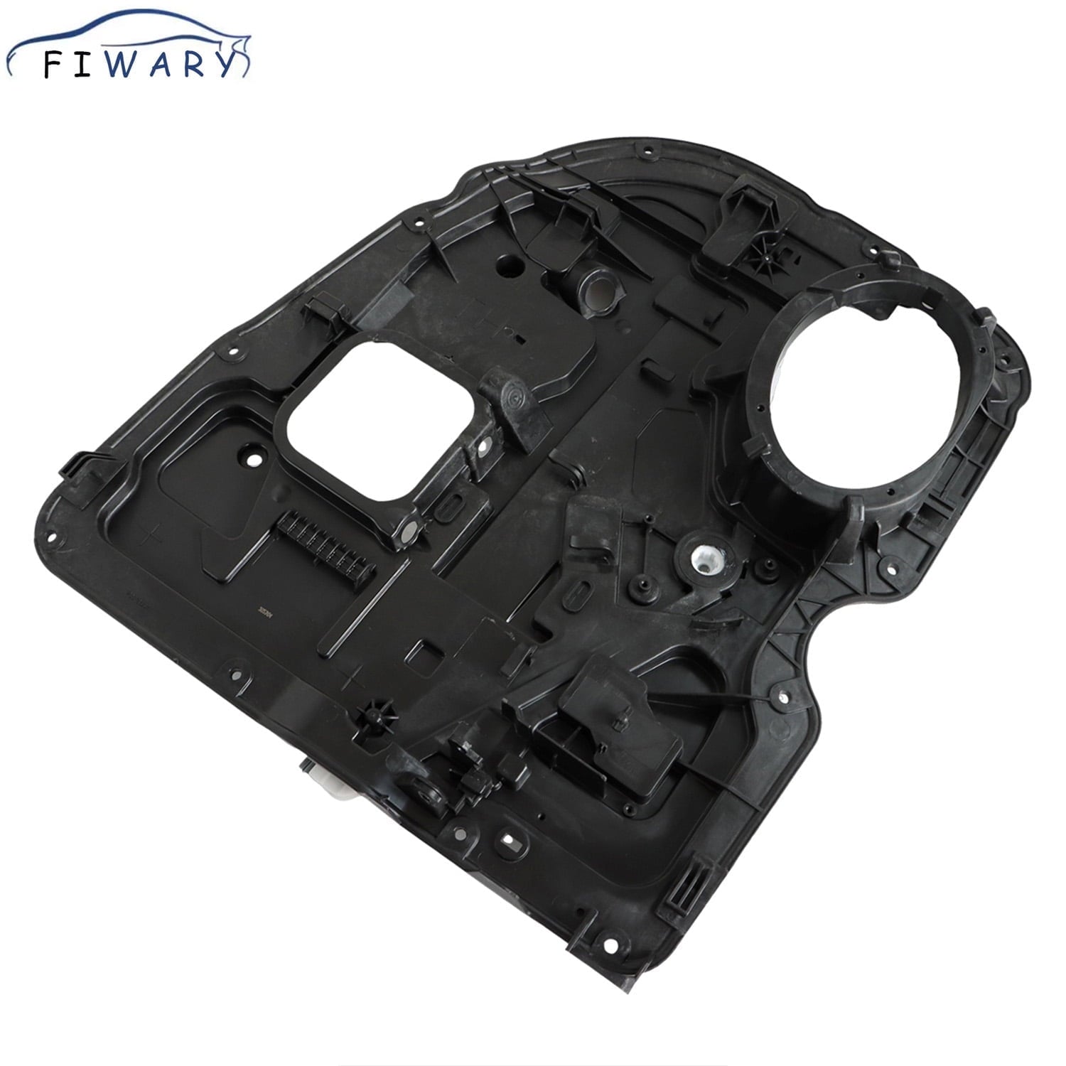 FIWARY Window Regulator Rear Passenger Right Side Fit for Dodge Ram 1500 3.7L 4.7L 5.7L 2009-2010 Ram 1500 3.0L 2014-2018 with Panel 68045170AC