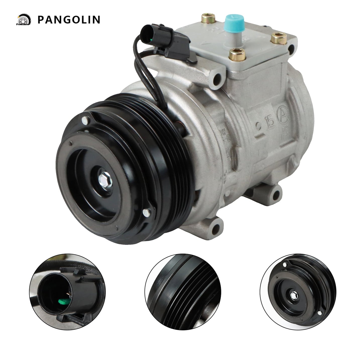 PANGOLIN A/C Compressor CO 21009C Fit for 1994-1996 Toyota T100 2.7L, 1995-2004 Toyota Tacoma 2.4L 2.7L Air Conditioning Compressor Assembly Auto Replacement Part OE 1521040, DW77335, 10342361