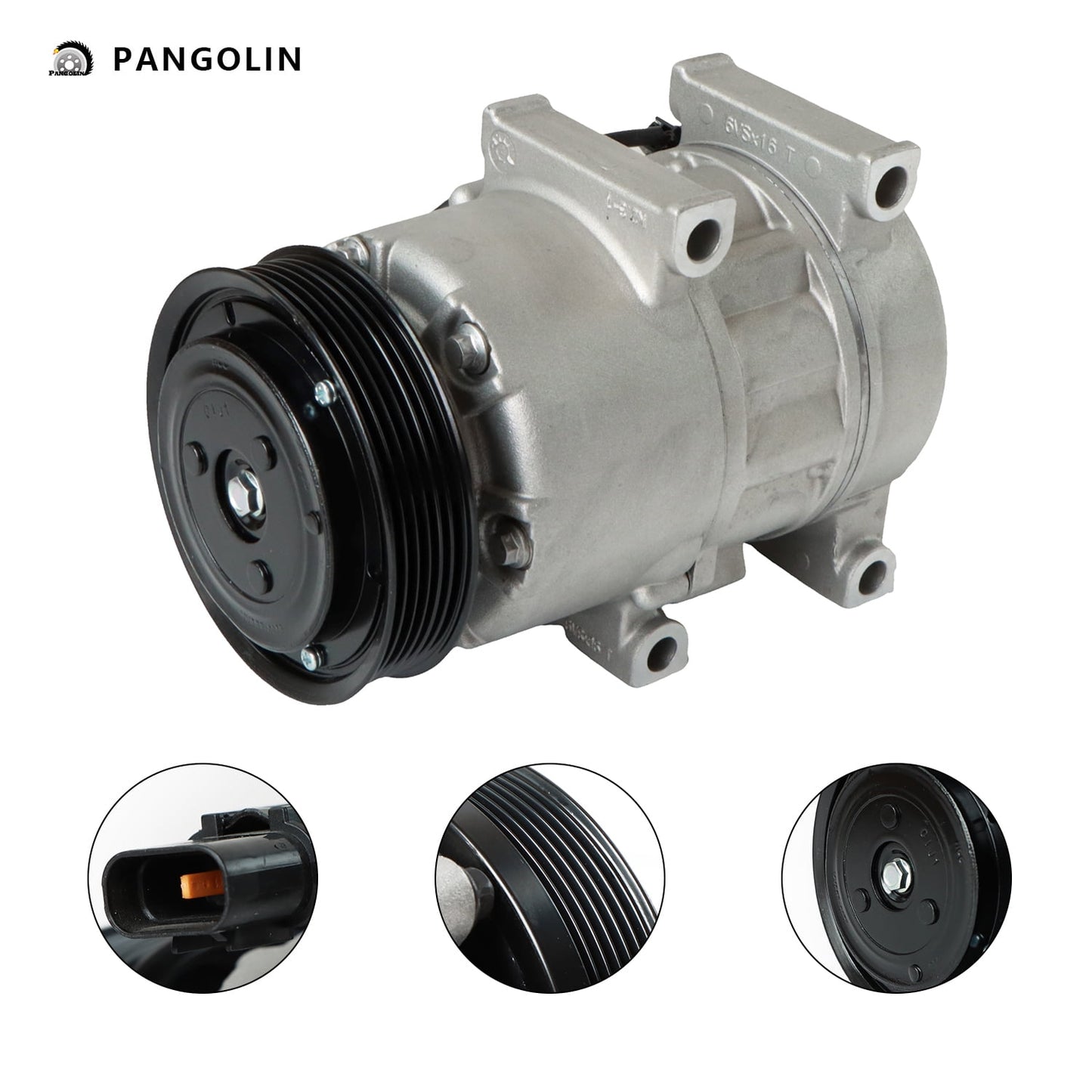 PANGOLIN A/C Compressor CO 29159C Fit for 2012-2014 Hyundai Sonata, 2012-2015 Kia Optima Air Conditioning Compressor Assembly Auto Replacement Part OE 639966, 178317, 178328, 7512958, 977013R000