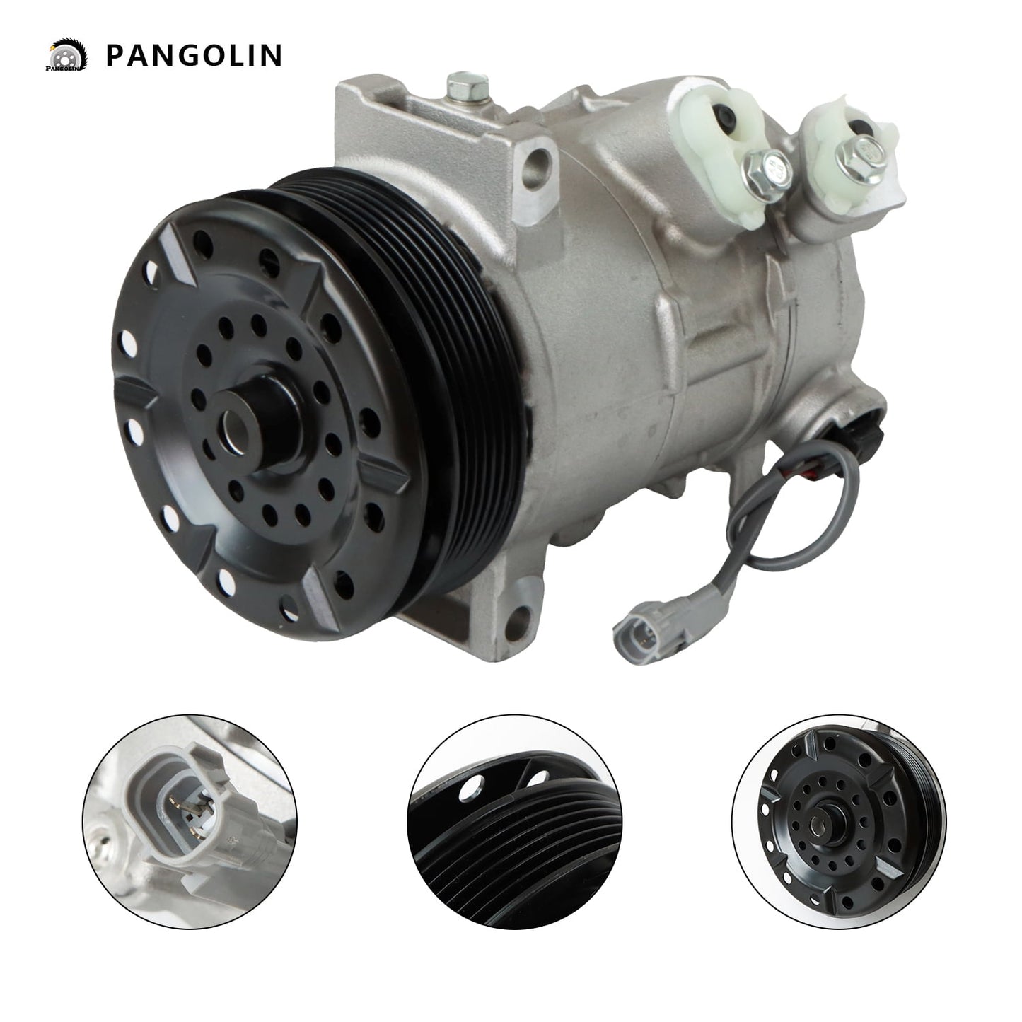 PANGOLIN A/C Compressor CO 30011C Fit for 2009-2012 Dodge Caliber, 2009-2016 Jeep Compass Patriot Air Conditioning Compressor Assembly Auto Replacement Part OE 55111610AA, 55111610AB