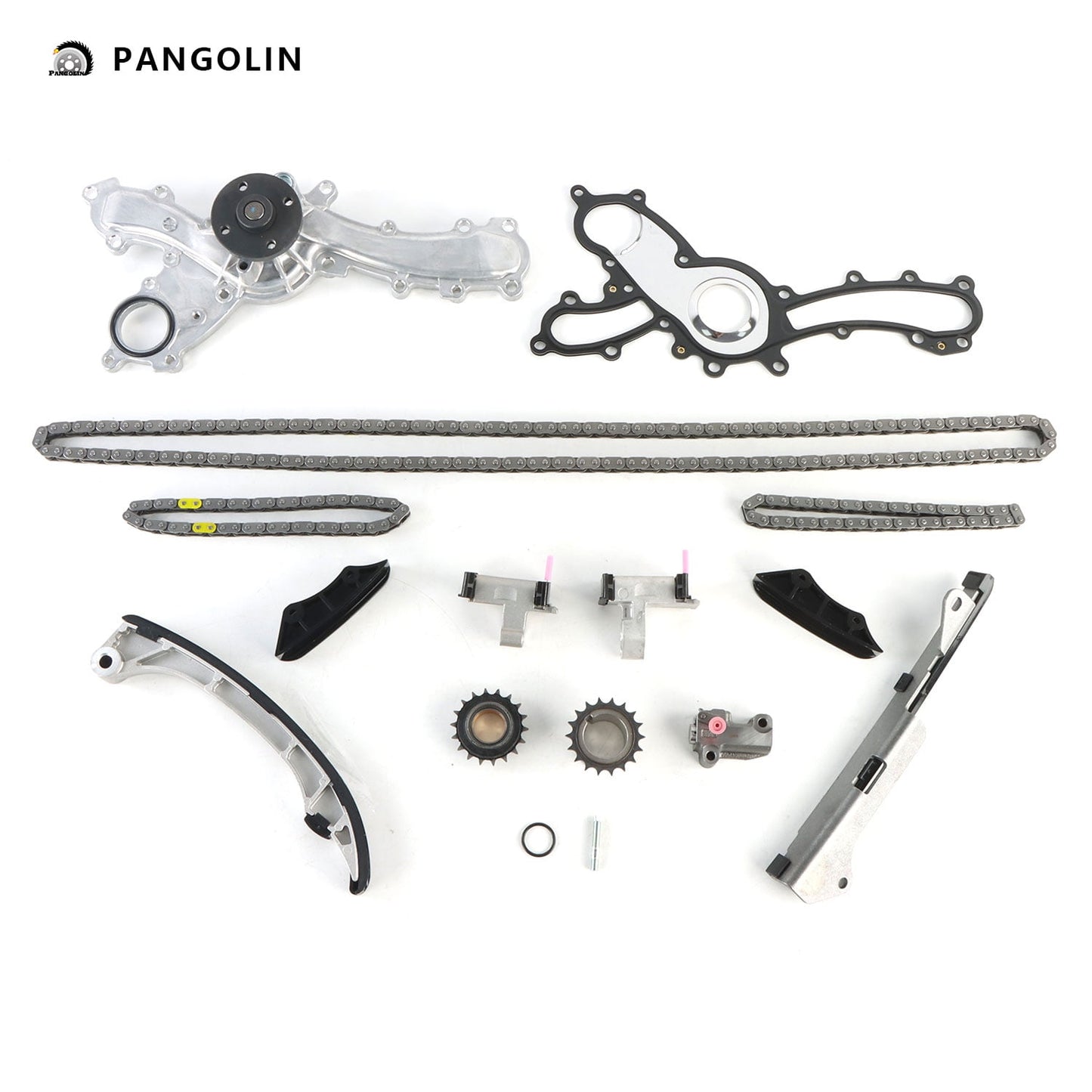 PANGOLIN Engine Timing Chain Kit with Water Pump Fit for 2006-2015 Lexus IS350 IS250 RC350 GS450h GS350 Timing Belt Kit Engine Replace Part OE 1610039435, 1352131041, 1353031021