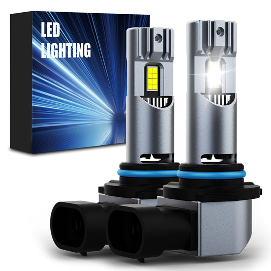 2pcs H11 LED Headlight Bulbs 600% Brighter Wireless Headlight Bulbs, 24000LM Mini Headlight Bulbs Fanless Car Bulb Kit High Low Beam,  Halogen Replacement,Non-polarity Plug and Play