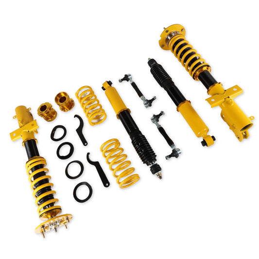 4pcs Coilover Adjustable Height Struts Suspension Springs For Ford Mustang 2005-2014