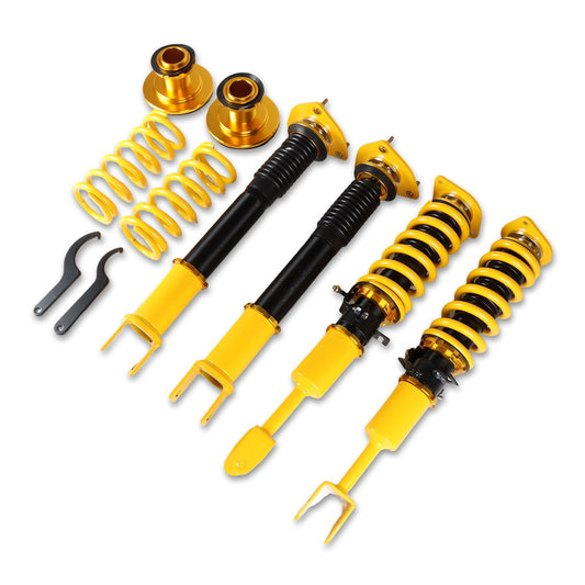 4pcs Coilover Adjustable Height Struts Suspension Springs For Nissan 350Z / G35 03-08