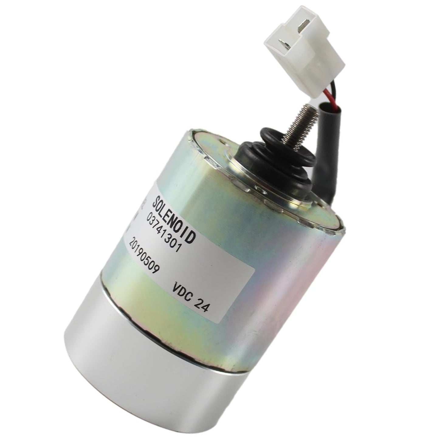 SINOCMP Fuel Shut Off Solenoid 03741301 Fits for Haulotte H21TX H23TPX H25TPX Engine Parts Accessories Excavator Stop Solenoid Valve Replace Part