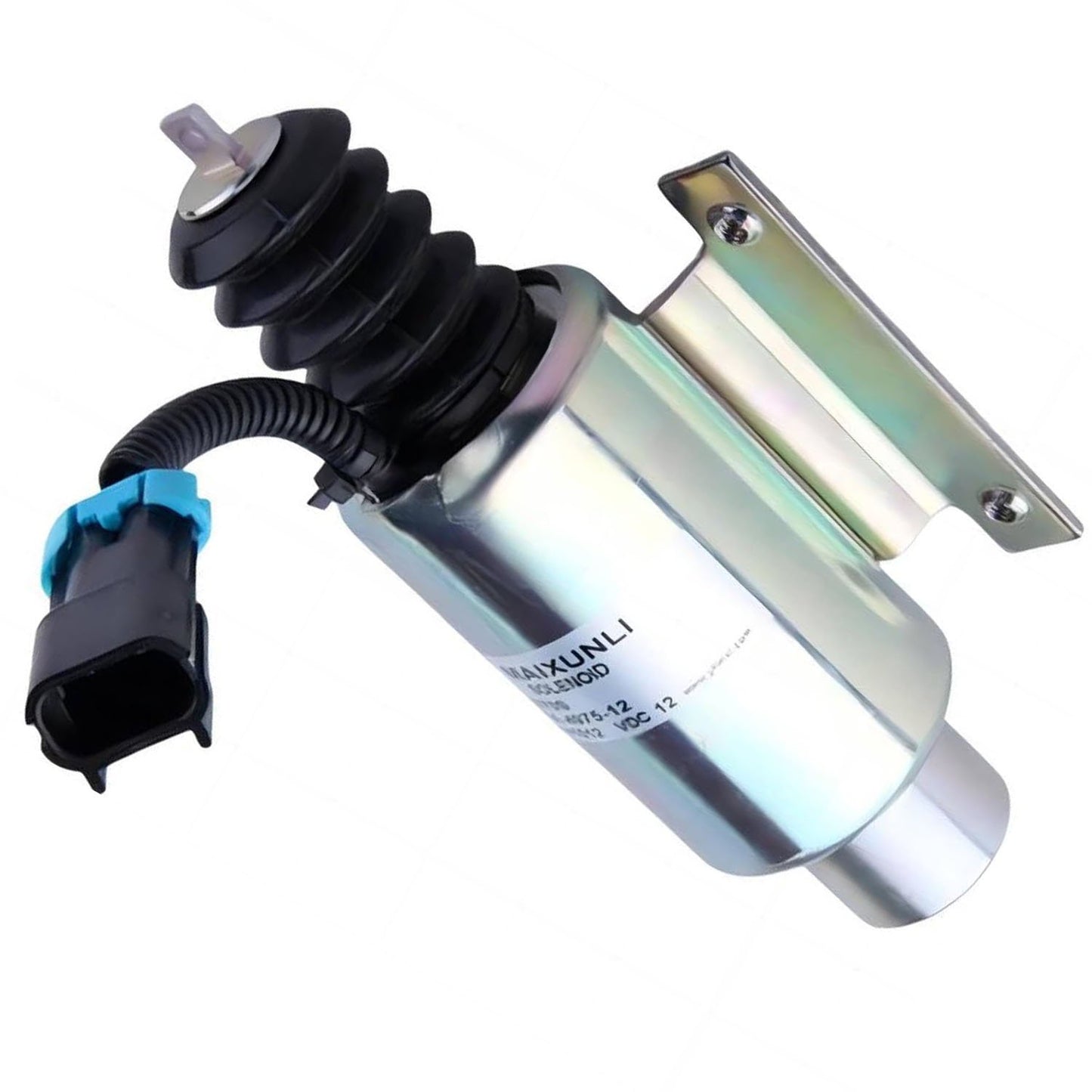 SINOCMP Fuel Shut Off Solenoid 10-01178-04 10-01178-04SV 100117804 100117804SV 10-01178-02 Fits for Kubota Carrier Diesel Engine Parts Accessories Excavator Stop Solenoid Valve Replace Part