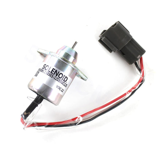 SINOCMP Fuel Shut Off Solenoid 1503ES-12S5SUC12S 119233-77932 for Yanmar 4TNV94 4TNV98 4TNV88 4TNV84 3TNV88-BPTB2, John Deere 4200 4300 4400 4500 4600 4700 Engine Parts Excavator Stop Solenoid Valve