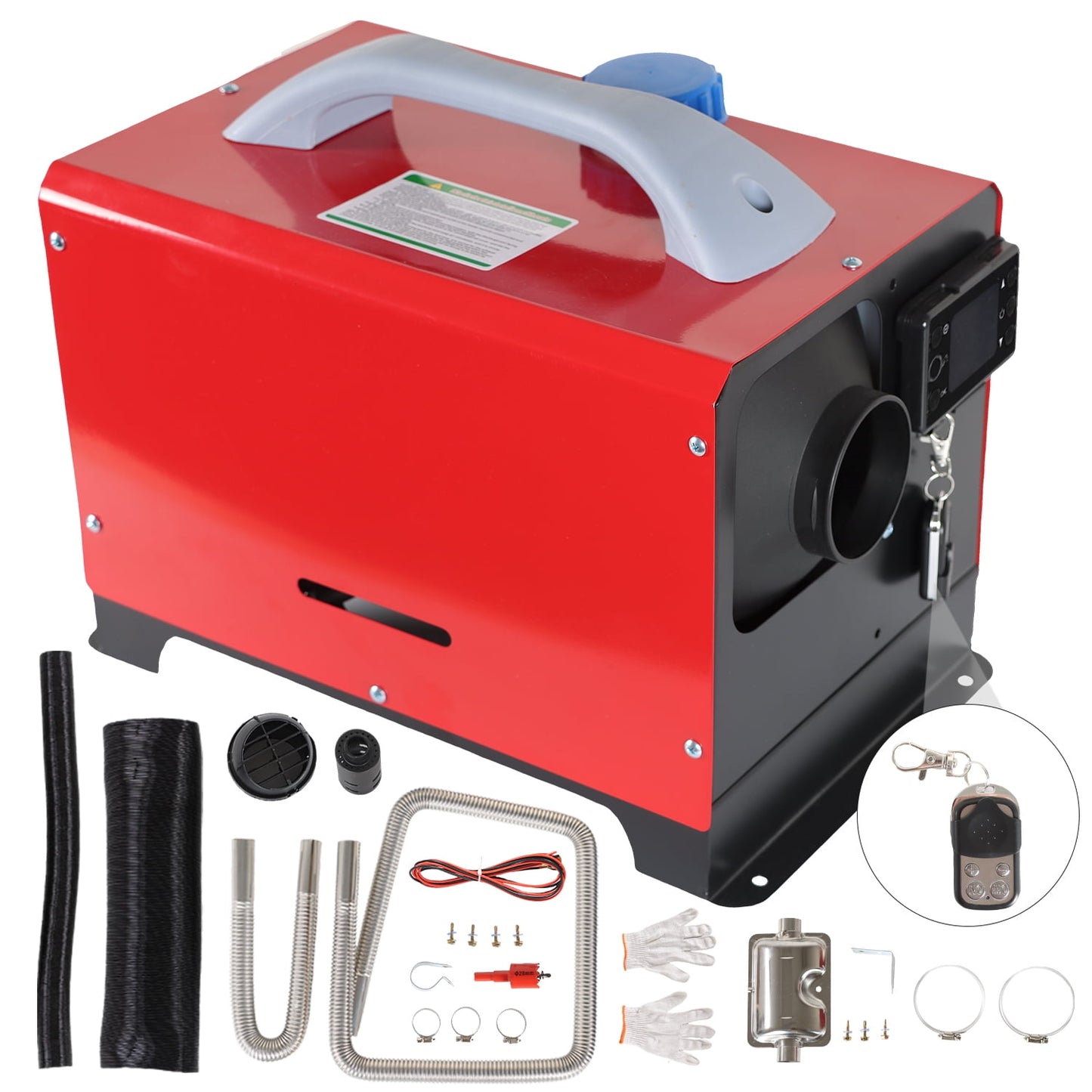 POLARPRA Diesel Air Heater All in One LCD Thermostat Boat Motorhome Truck Trailer 8KW 12V