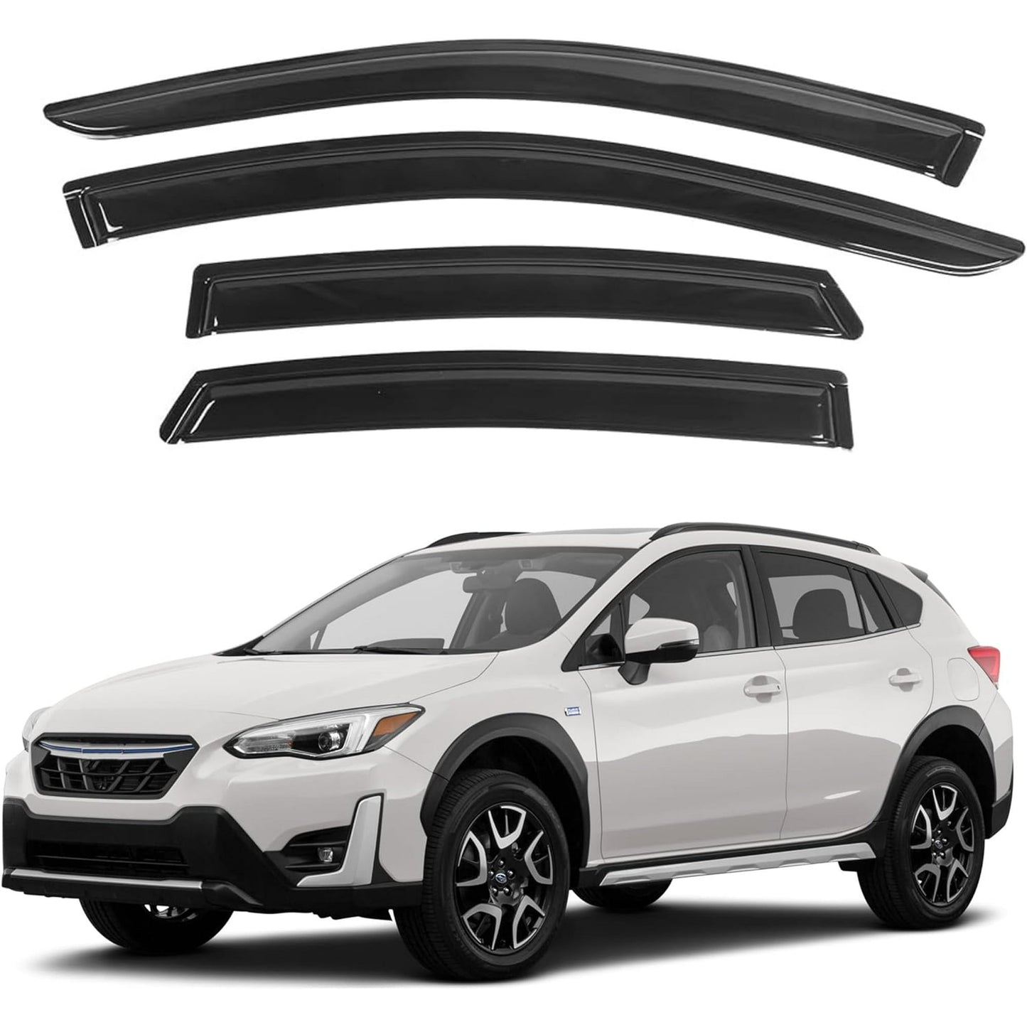 POLARPRA 4PCS Window Visors for 2018-2023 Subaru XV Crosstrek
