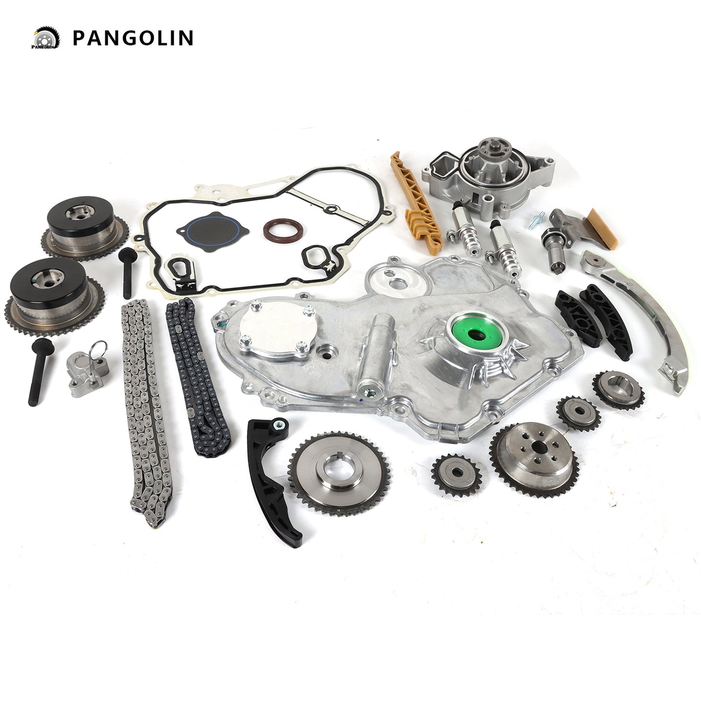 PANGOLIN Engine Timing Chain Kit with Water Pump Fit for 2011-2017 Buick LaCrosse Regal Verano, Chevrolet Captiva HHR Malibu, GMC Terrain Timing Belt Kit Engine Replace Part OE 53020680, 53020778