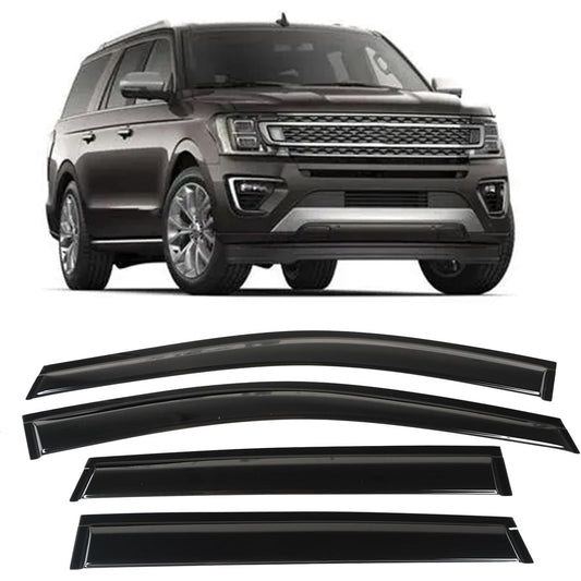 POLARPRA 4PCS Window Visors Deflectors Vent Guards Sun Wind Rain Shield Fit for 2013-2019 Ford Escape Window Visors