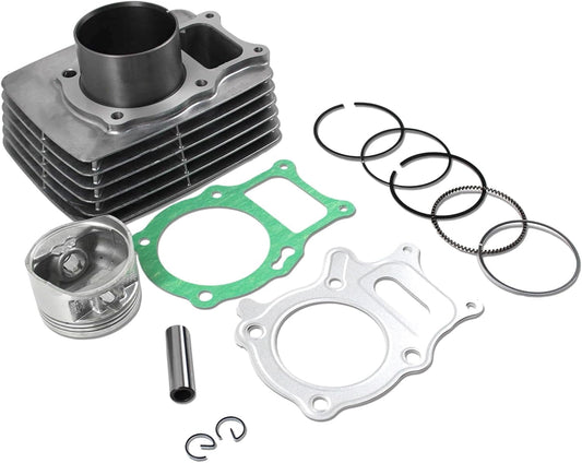 POLARPRA TRX250 Cylinder Piston Gasket Top End Rebuild Kit 68.5mm for Honda Recon Sportrax TRX 250 TRX250X 1997-2019 Aftermarket Parts