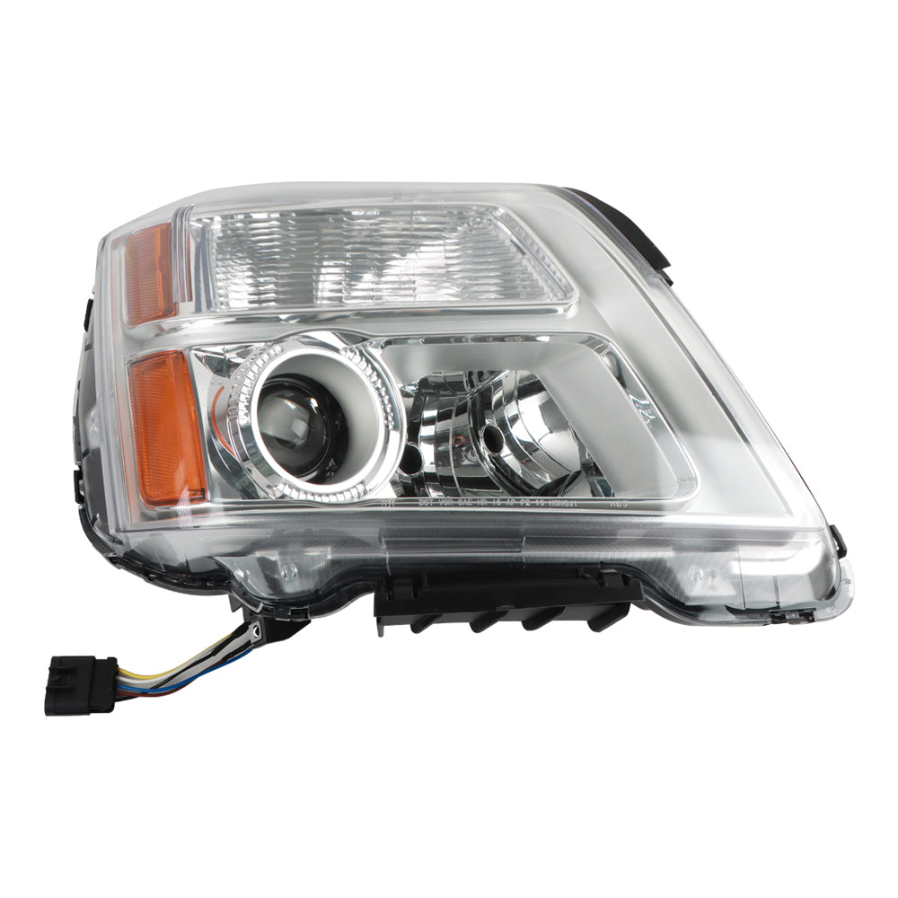 FIWARY 1pcs Headlight Assembly right For 2010-2015 GMC Terrain SL/SLT/SLE GM2503350 22915381 23319180 Clear+white+yellow