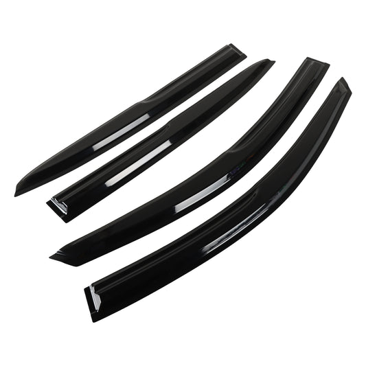 FIWARY For 2013-2017 Honda Accord Sedan Smoke Acrylic Window Visors Rain Guard 4PCS Set