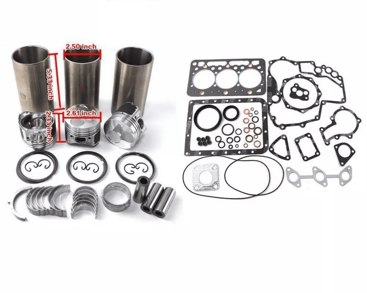 Overhaul Rebuild Kit for Kubota Tractor Forklift Parts D722 D722EBH D722E Engine