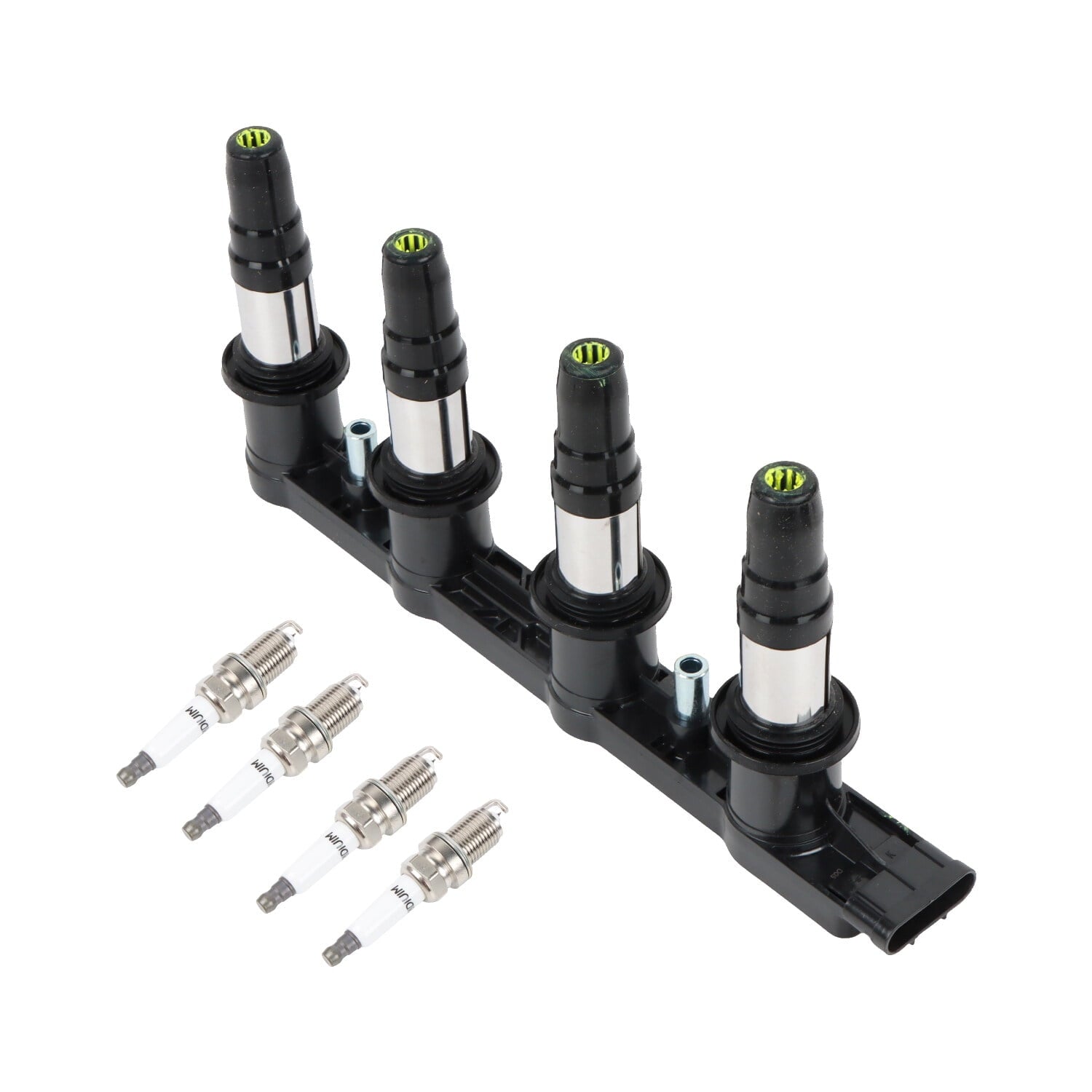 POLARPRA 1pc Ignition Coil + 4pcs Iridium Spark Plugs For Chevrolet Cruze Sonic Aveo5 1.8L C1646 UF620