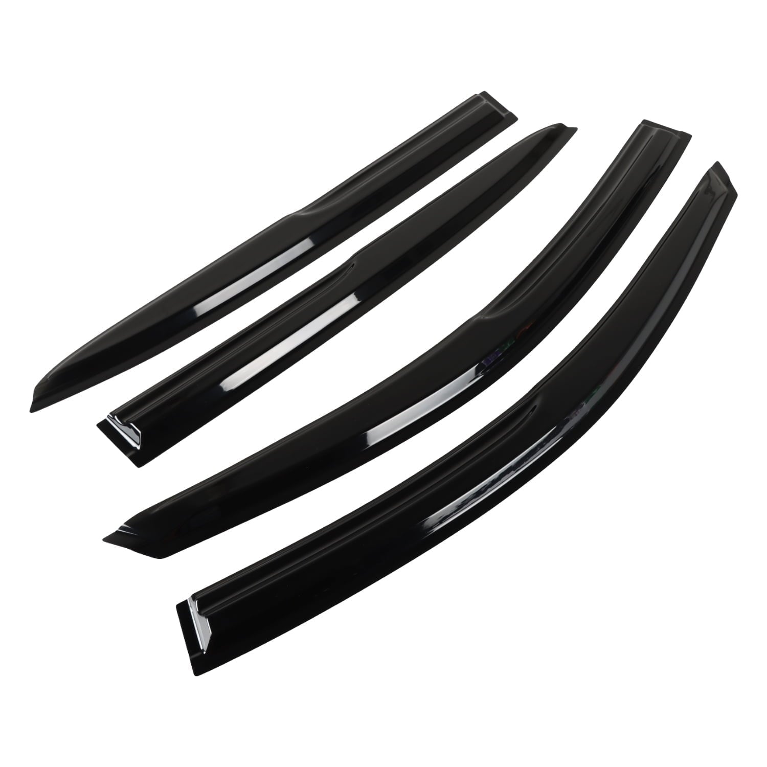 POLARPRA 4pcs Rear Roof Window Visor for 2013-2017 Honda Accord 4 Door Black Spoiler wings US 2.4L