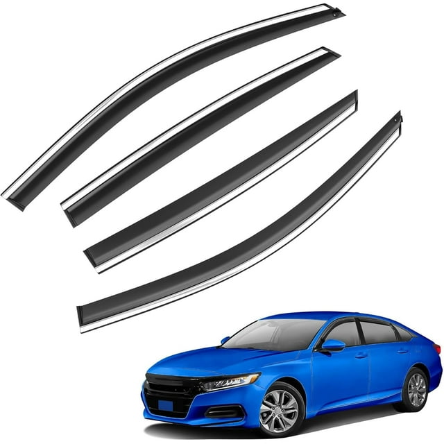POLARPRA 4PCS Window Visors Fit for 2018-2022 Honda Accord