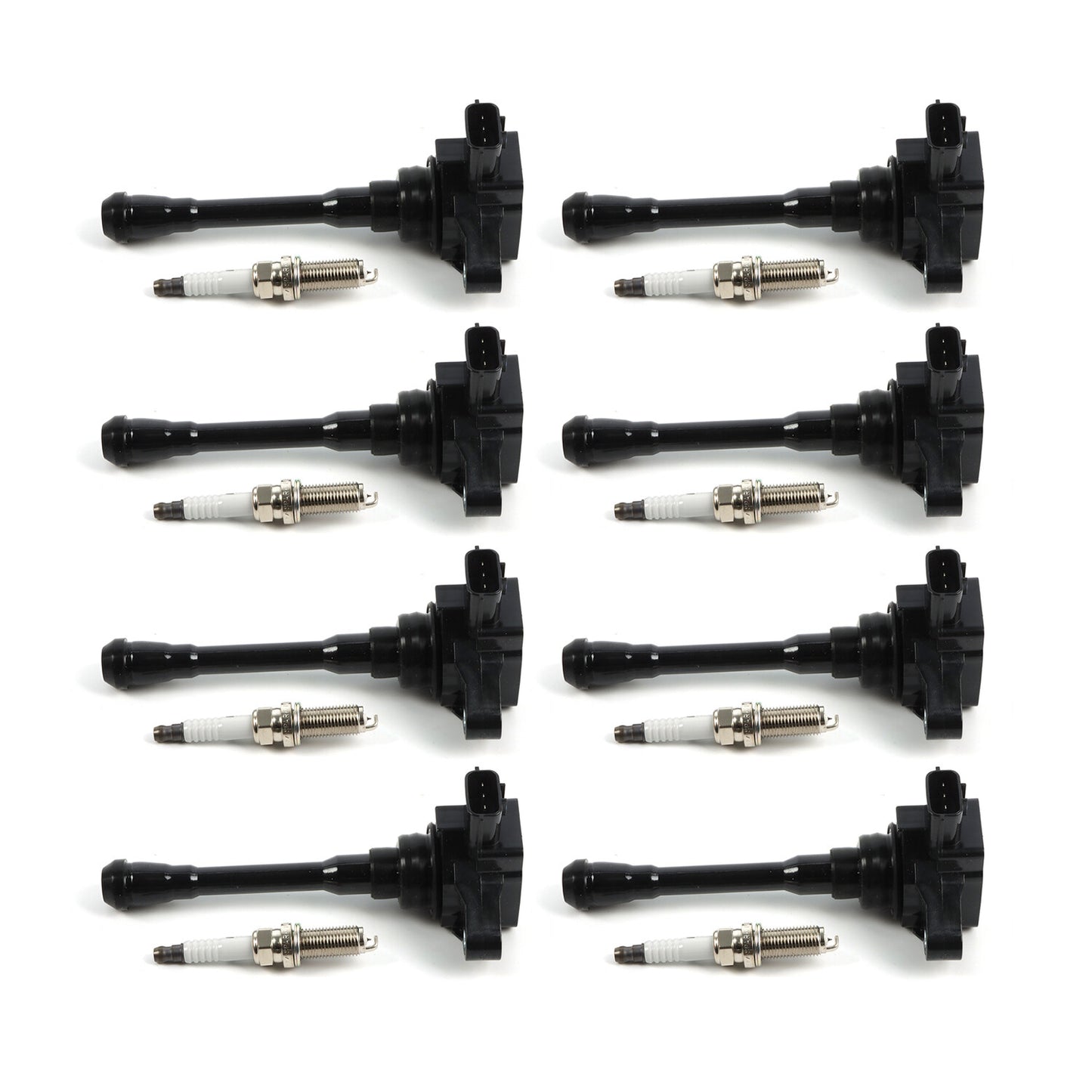 8pcs ignition coils+ 8pcs Iridium Spark Plugs for Nissan NV2500 2018-2020 UF812+93501