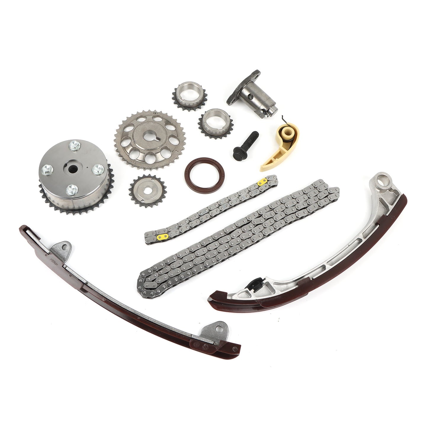 POLARPRA Timing Chain Kit fits for Pontiac VIBE 2.0L 2.4L DOHC 16v 1AZFE 2AZFE 2001-2011 Toyota RY COROLLA XRS HIGHLANDER RAV4 Scion tc xb