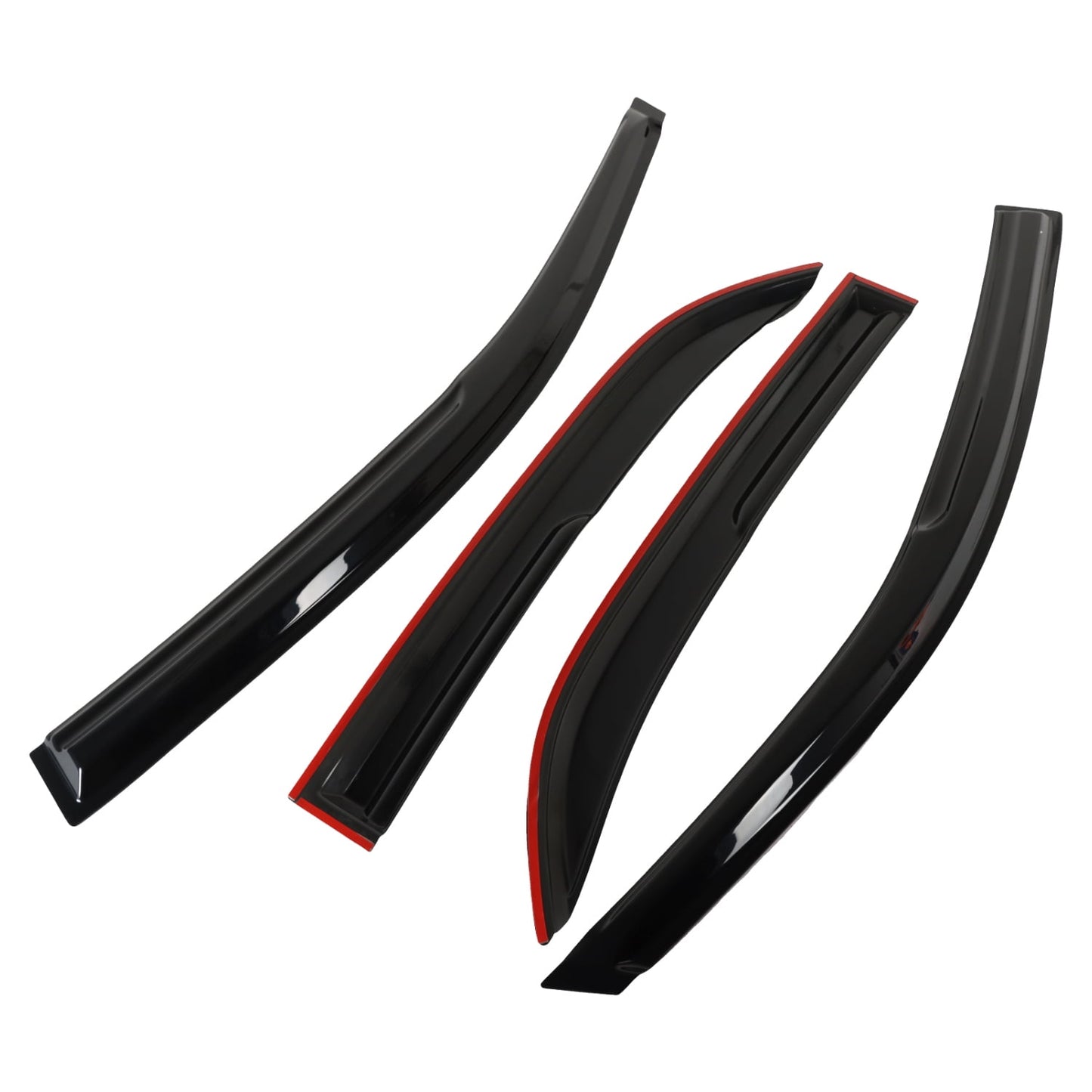 POLARPRA 4PCS Window Visors for 2009-2013 Toyota Corolla - Tape On