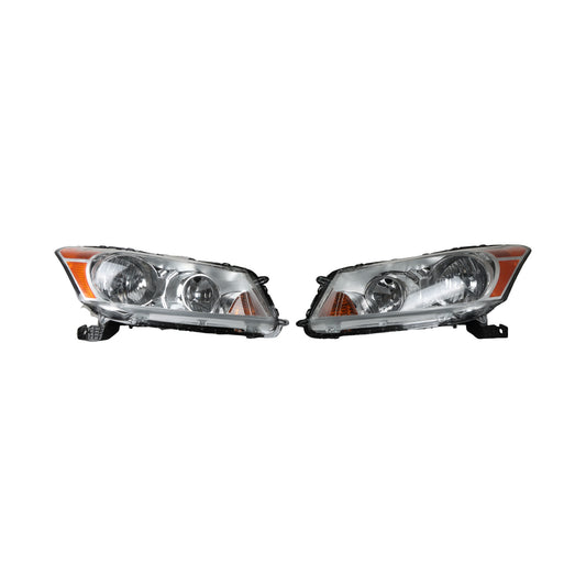 FIWARY Headlight Assembly for 2008-2012 Honda Accord HO2502130, HO2503130