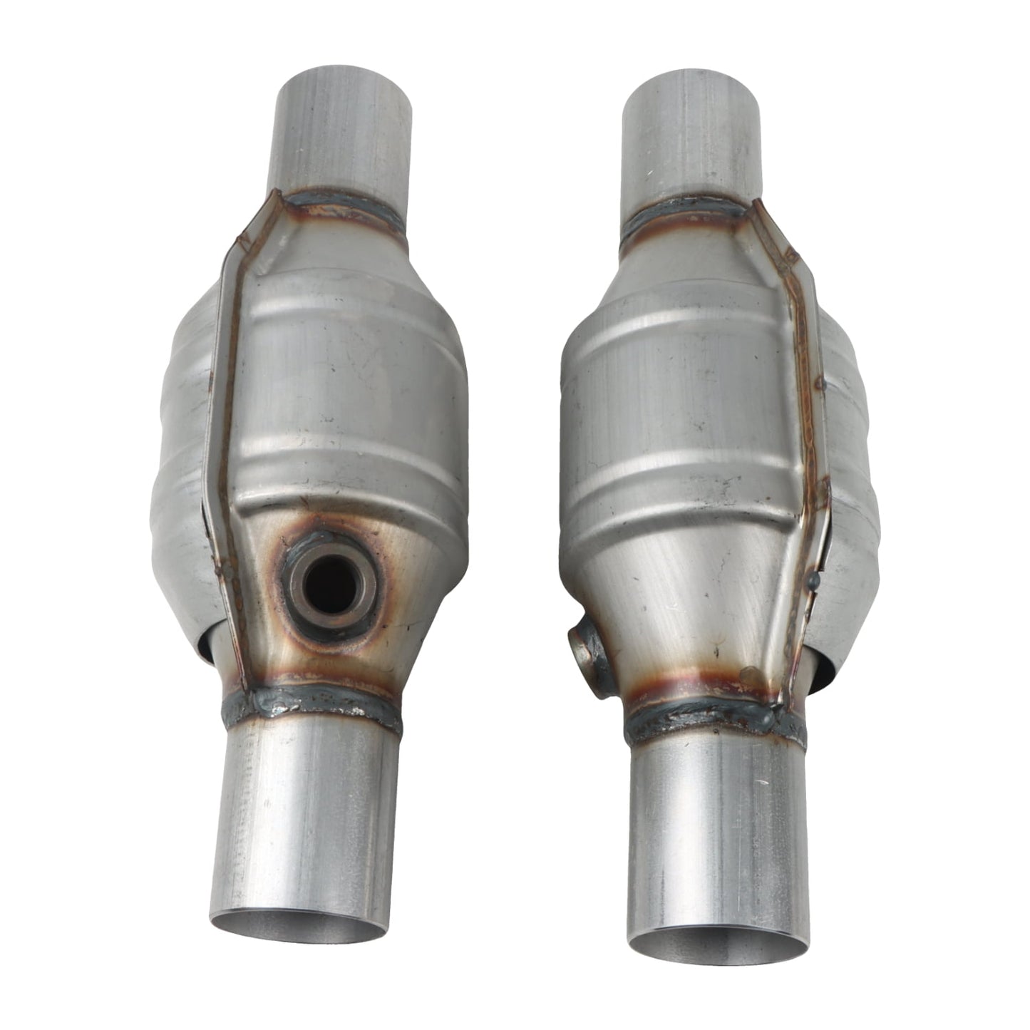 POLARPRA 2pcs Catalytic Converter for universal 2.25inch 2.5L (EPA Compliant)