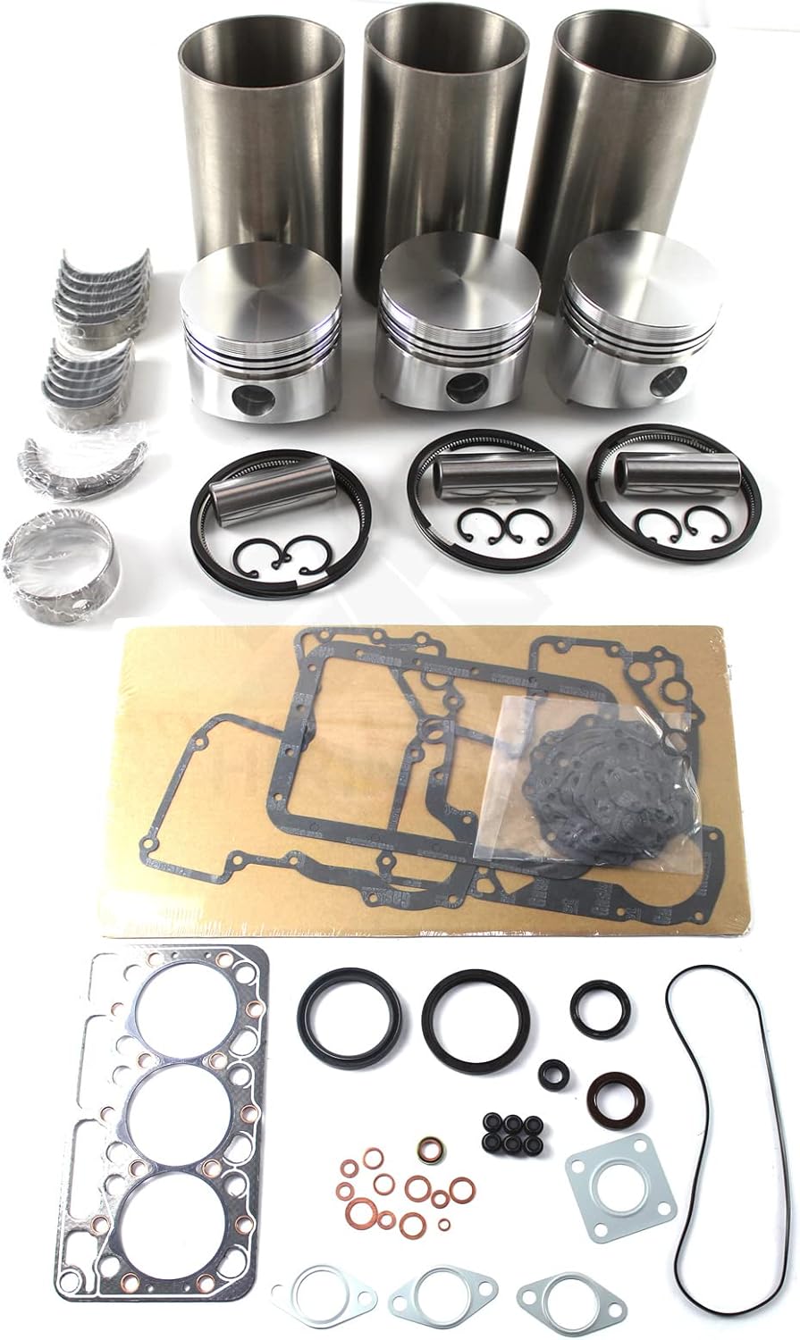 D950 D950BH D950B Overhaul Rebuild Kit STD ¦µ75mm for Kubota KH41 KH61 KH61H Excavator B1750 B1550D B20 B2150 B4200 B6200 B7200 B8200 B9200 BX2200 F2000 F2100 GL-5500 Tractor Bobcat 553 543 543B 543C