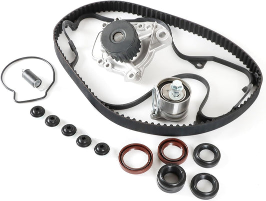 POLARPRA Timing Belt Kit + Water Pump & Cover Gasket Fits for Honda Civic D17A1 D17A2 D17A7 Engine Aftermarket Parts