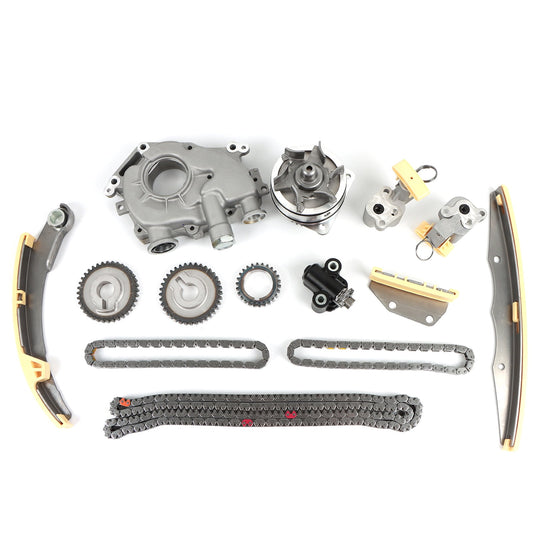 POLARPRA Timing Chain Kit Water Oil Pump Fit 05-10 Nissan Frontier Pathfinder VQ40DE