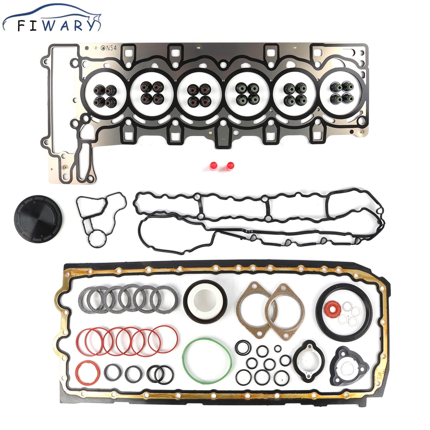 FIWARY 1 set Engine Overhaul Gasket Seals Kit For BMW 335i 135i E60 E90 E92 E89 E71 N54 3.0