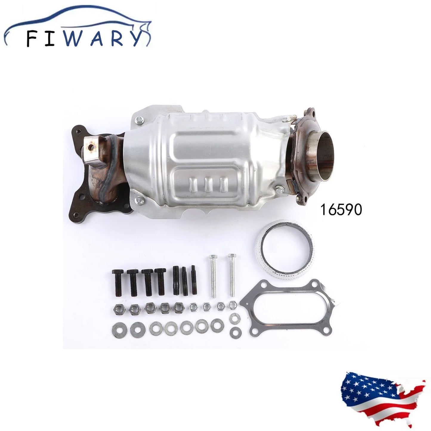 FIWARY 1pcs Catalytic Converter for 2008-2012 Honda Accord 2.4L 16590