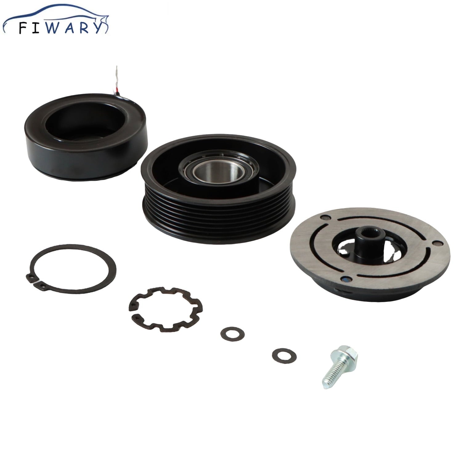 FIWARY 1set AC Compressor Clutch Kit For 2005 - 2015 Toyota Tacoma 2.7L & 4.0L 1777