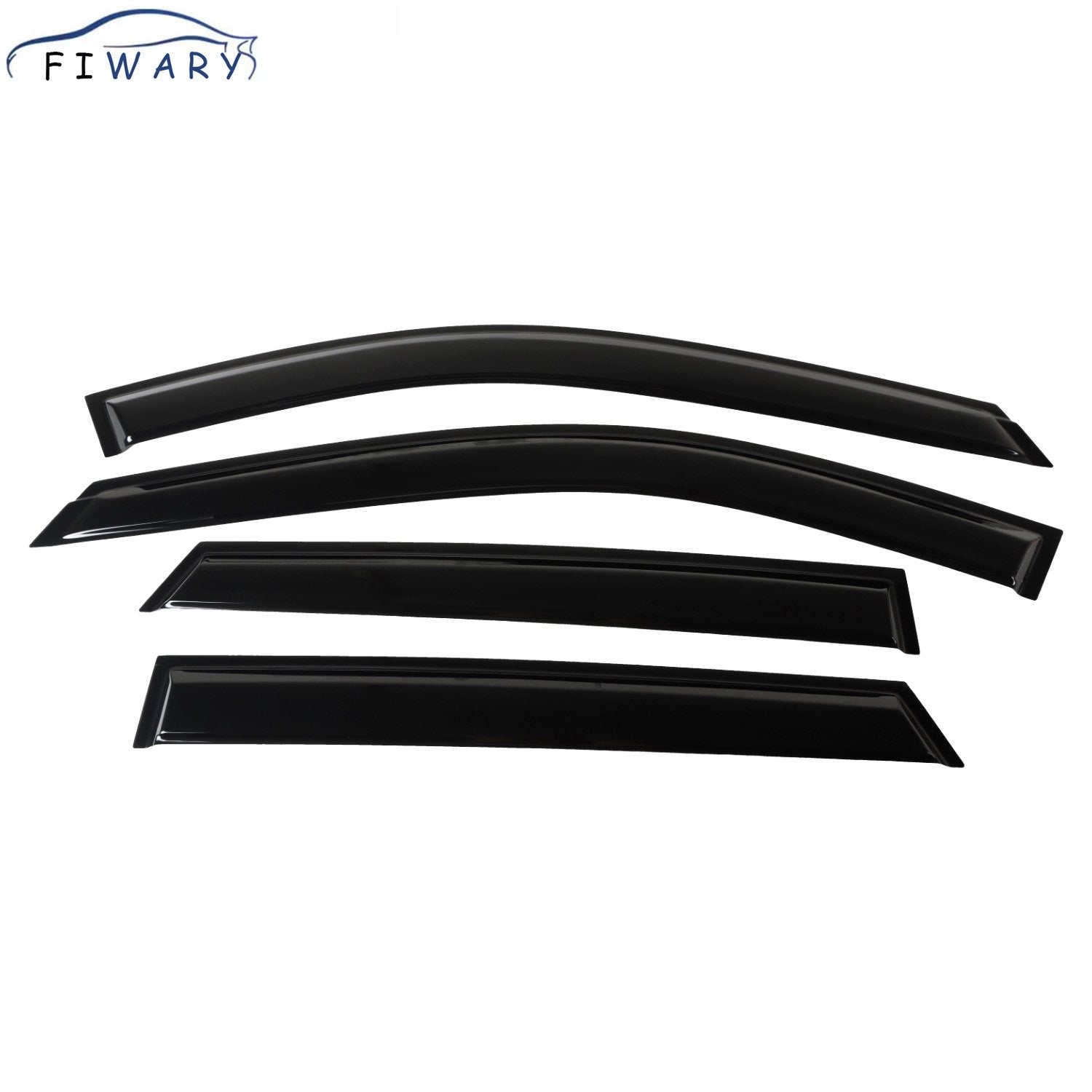 FIWARY 4PCS Window Visor Vent Shades Sun Rain Guard Deflector Fits for Mazda CX-5 2017-2023