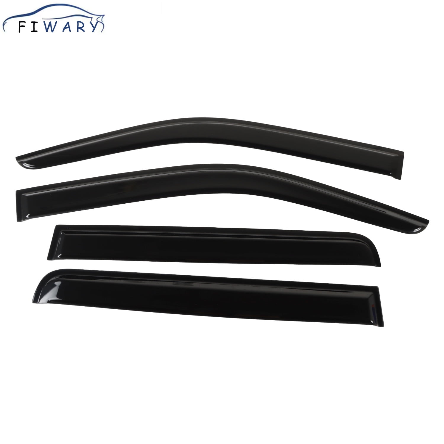 FIWARY 4Pcs Window Visors Sun Shade Rain Guard Fits for Nissan Frontier Crew Cab 2005-2021
