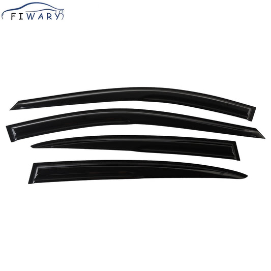FIWARY For 2004-2008 Acura TL Sedan 4Pcs Side Window Visor Vent Rain Guards Deflector