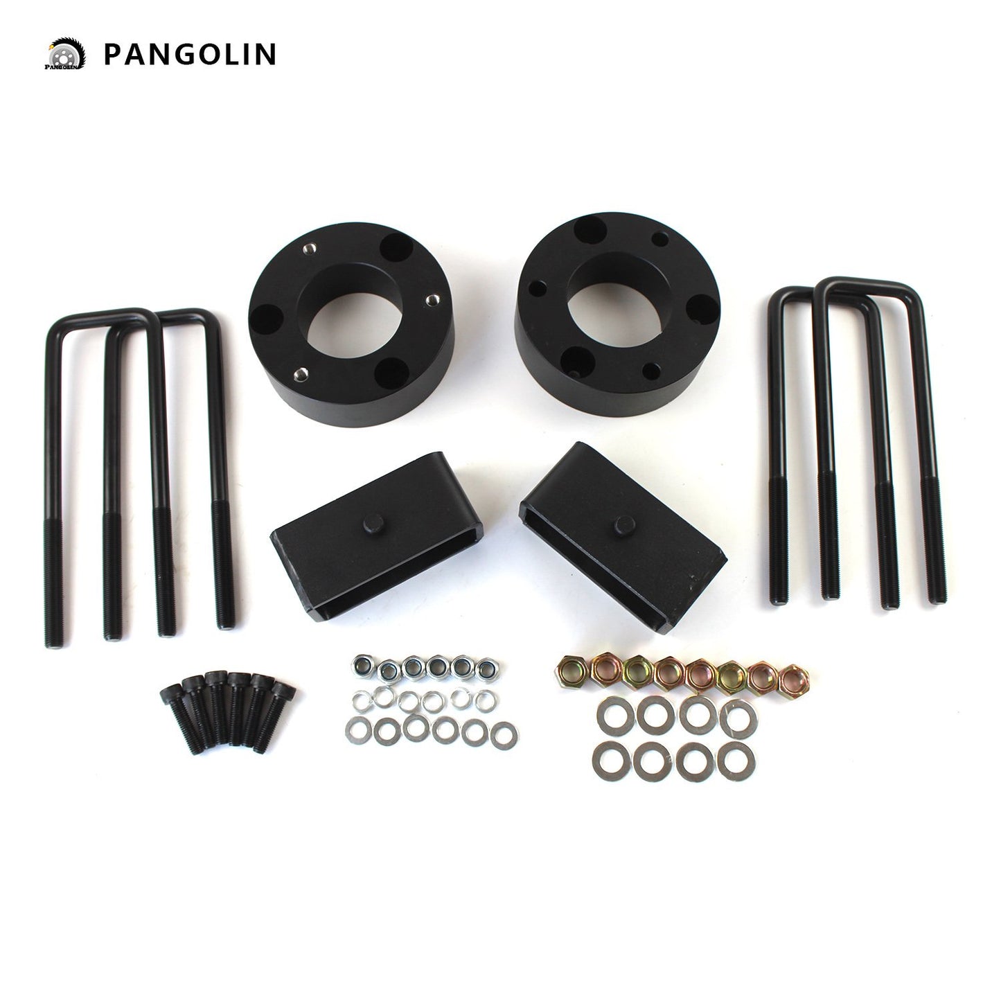 PANGOLIN 1 Set 3" Front & 2" Rear Leveling Lift Kit Fit for 2007-2019 Chevrolet Silverado 1500, 2007-2019 GMC Sierra 1500 Automotive Professional Replacement Parts