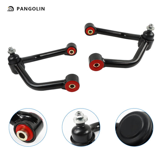 PANGOLIN 2Pcs 2-4" Lift Front Upper Control Arms Fits for 2004-2017 Nissan TITAN, 2005-2017 Nissan Armada, 2004-2006 Infiniti QX56 Control Arms Adjustable Suspension Control Arms with Ball Joint