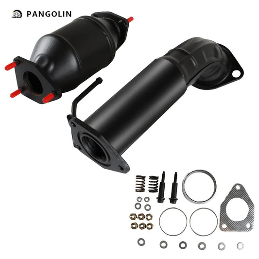 PANGOLIN 2Pcs Catalytic Converter Kit Compatible with 2008-2012 Honda Accord 2.4L EPA Compliant Rear High Flow Catalytic Converter Replacement Part OE 642118, 28175