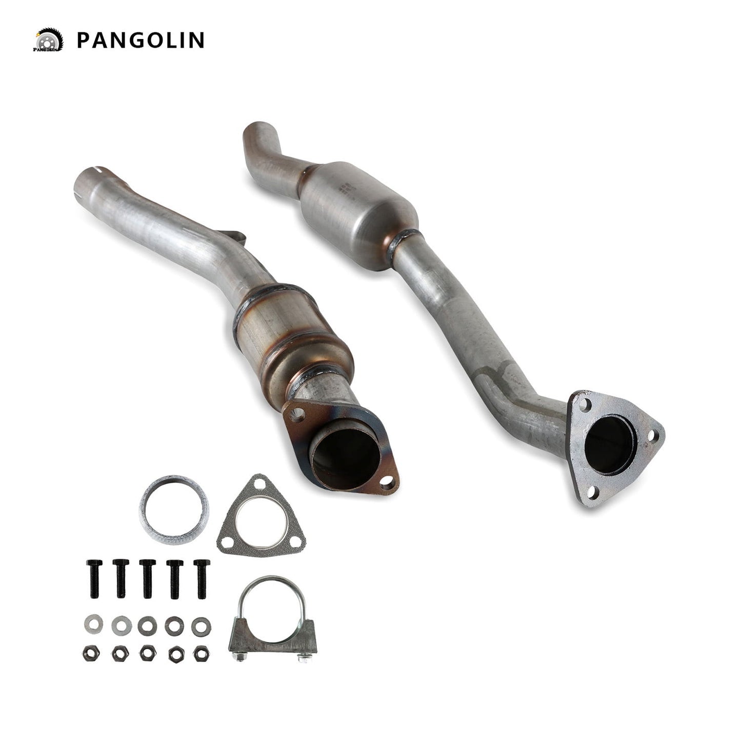 PANGOLIN 2Pcs Catalytic Converter Kit Compatible with 2009-2010 Subaru Impreza Outback Legacy Forester 2.5L Rear EPA Catalytic Converter Replacement Part