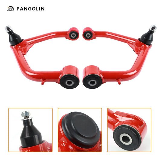 PANGOLIN 2Pcs Lift Front Upper Control Arms Fits for 2006-2022 Dodge Ram 1500 4WD Control Arms Adjustable Suspension 2-4" Control Arms with Ball Joint