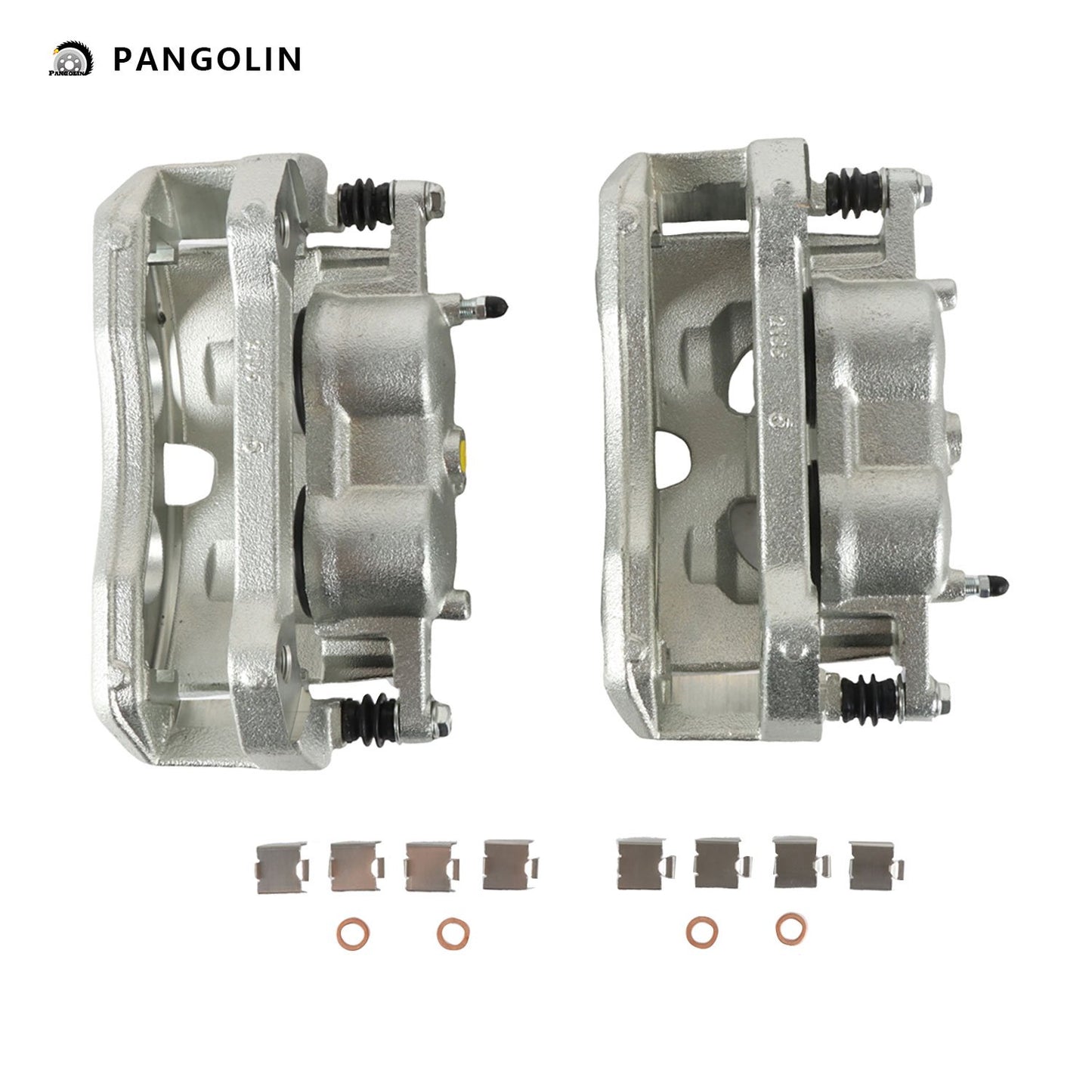 PANGOLIN 2Pcs Rear Brake Calipers 18-B5404 18-B5405 Fits for 2012-2016 F-150, 2011-2013 Lobo Disc Brake Calipers with Bracket Assembly Replace Part OE AL3Z-2B292-A, CL3Z-2B120-A