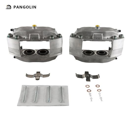 PANGOLIN 2Pcs Rear Brake Calipers 19-3858 19-3859 Fits for 2004 INFINITI G35, 2003-2009 Nissan 350Z Disc Brake Calipers with Bracket Assembly Replace Part OE 193858, 193859