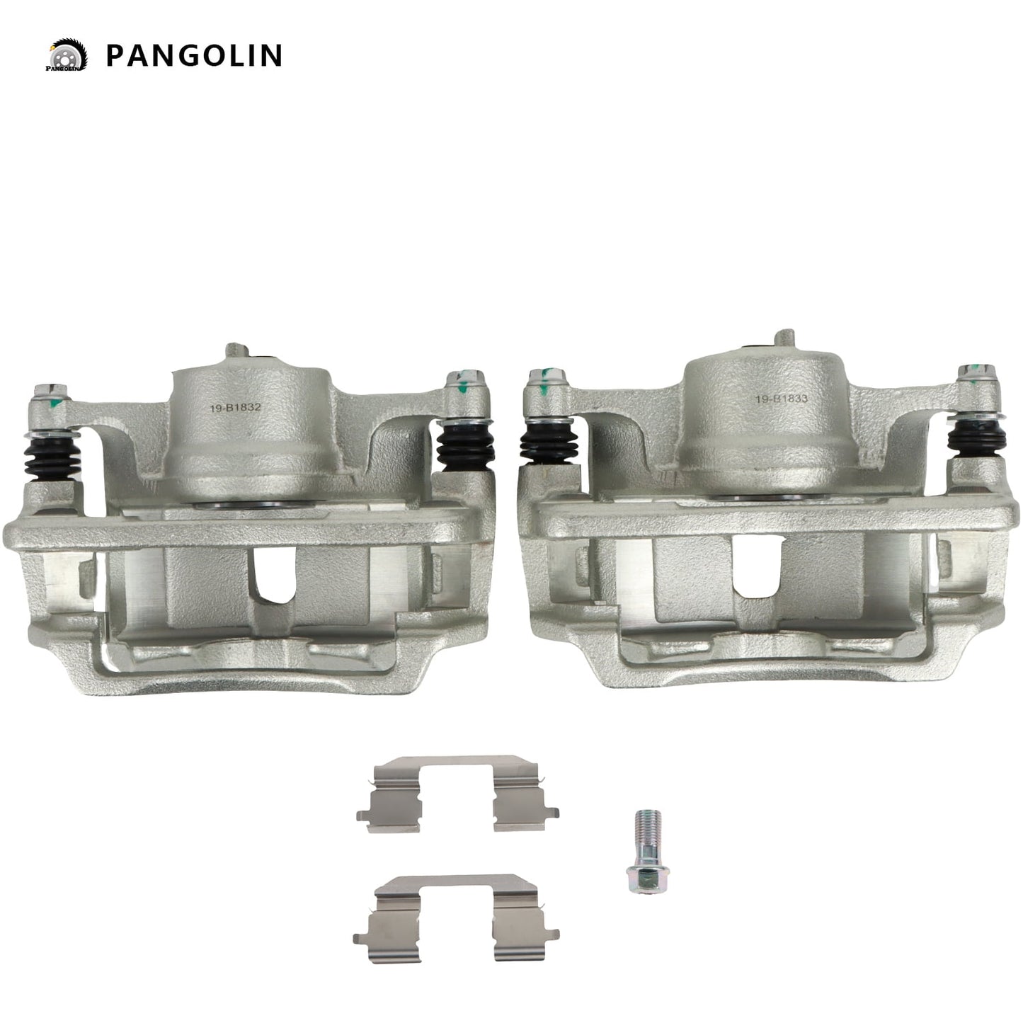 PANGOLIN 2Pcs Rear Brake Calipers 19-B1832 19-B1833 Fits for 1997-2000 Acura EL, 1996-2010 Honda Civic Disc Brake Calipers with Bracket Assembly Replace Part OE 19-1832, 19-1833