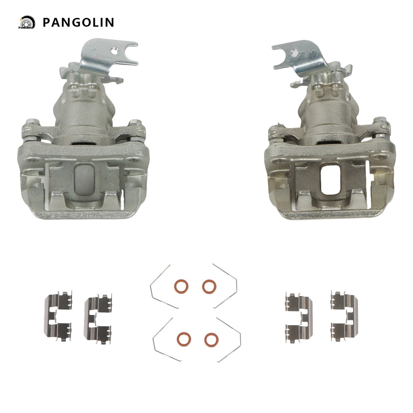 PANGOLIN 2Pcs Rear Brake Calipers 19-B3358 19-B3359 Fits for 2009-2014 Acura TSX, 2008-2012 Honda Accord Disc Brake Calipers with Bracket Assembly Part OE 19-P3358, 19-P3359, SLB20296, SLB20297