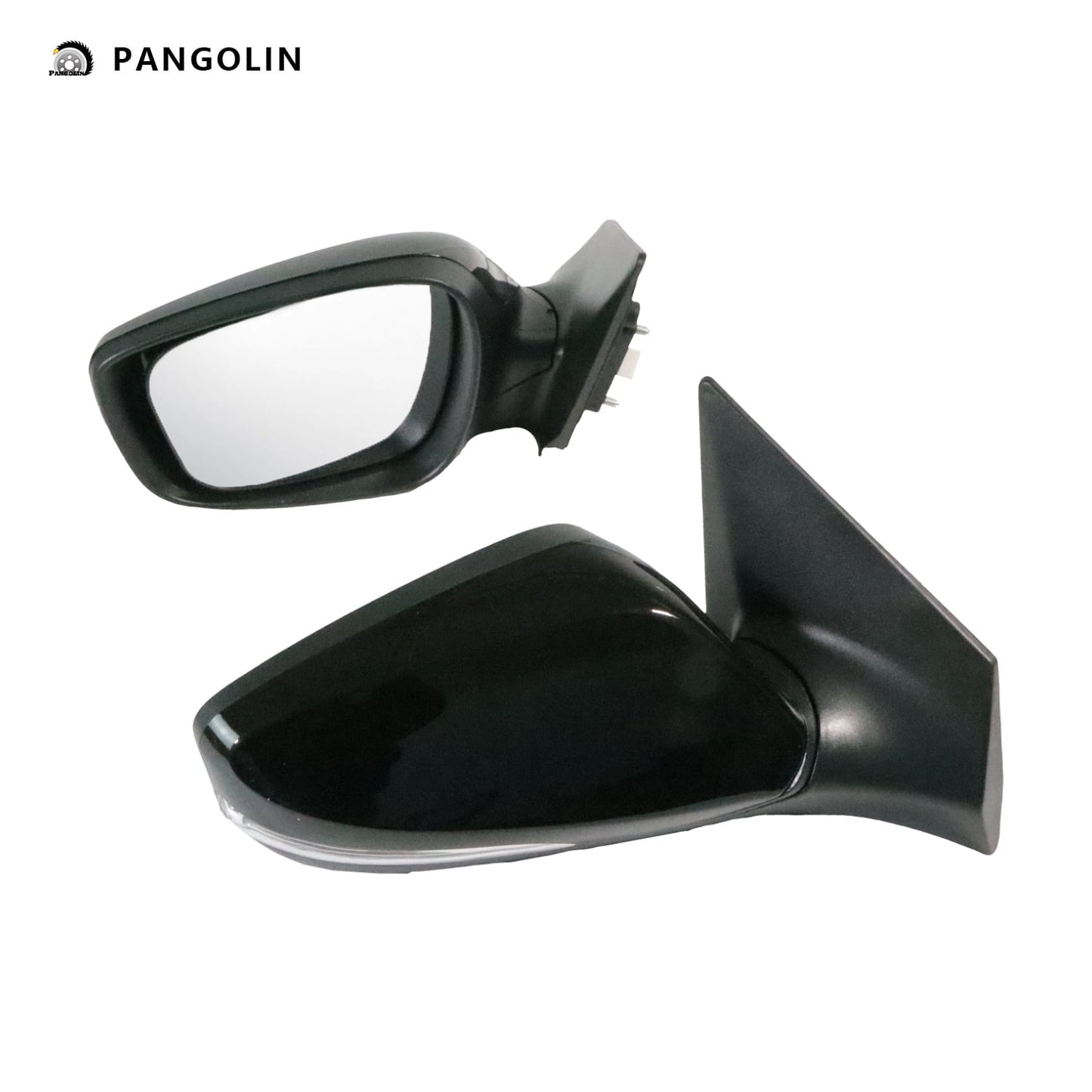 PANGOLIN 2Pcs Side View Mirrors Fits for 2011-2013 Hyundai Elantra Power Glass Power Turn Signal Heated 6 Pins Driver & Passenger Side Mirror Assembly Replace Part OE HY1320178, HY1321178