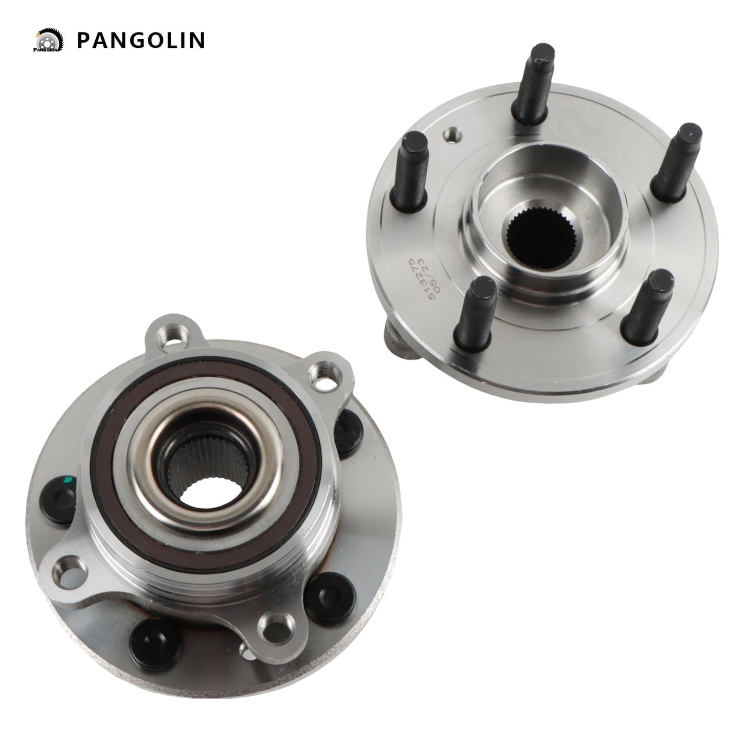 PANGOLIN 2Pcs Wheel Hubs and Bearing Assemblies 513275 Fit for 2009-2019 Flex Taurus Edge, 2010-2019 Lincoln MKT MKS MKX Front & Rear Wheel Bearing Hub Assembly Replace Part OE WE60539, BR930742